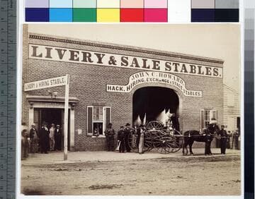 Howard's Livery Stable, where Booth hired the horse on which he escaped