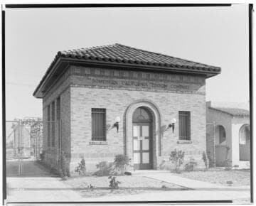 Linden Substation - Station building close-up