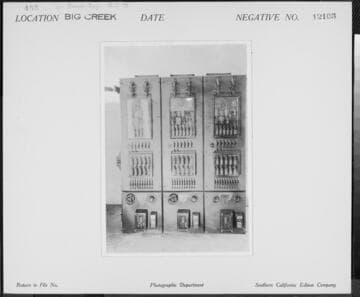 Big Creek Powerhouse #3 - Switch Board Reg