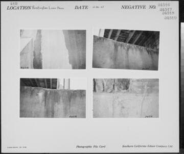 Big Creek, Huntington Lake Dams - Dam #1. Spillway