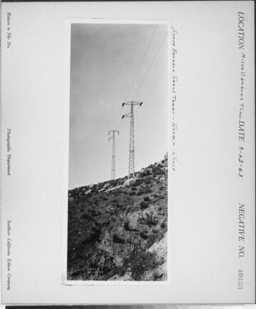Miscellaneous Transmission - Santa Barbara steel tower line construction