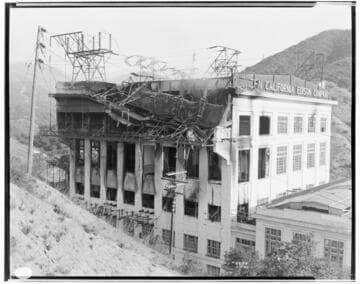 Eagle Rock Substation after fire