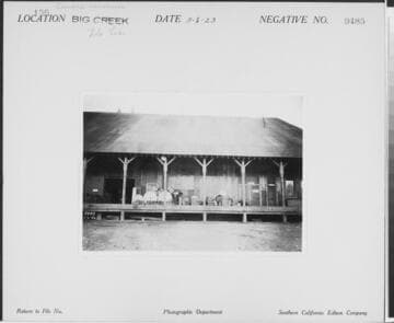 Big Creek, Florence Lake Dam - Camp 62 Warehouse