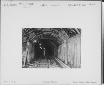 Big Creek, Florence Lake Dam - Tunnel #6, Adit #2, West