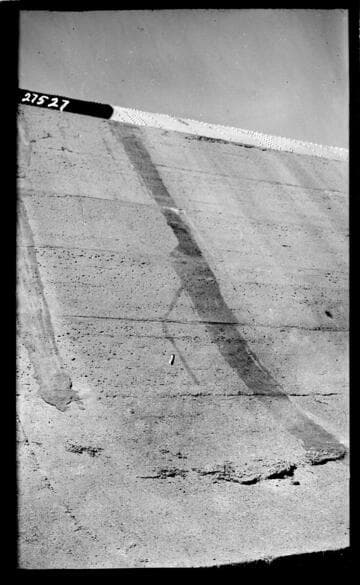 Big Creek, Florence Lake Dam - Dam spillway