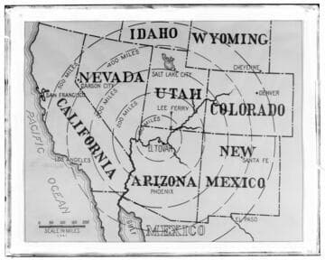 Colorado River - Map of south