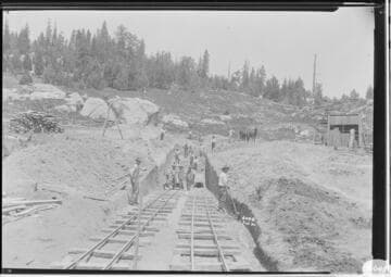 Big Creek Powerhouse #3 - Excavation for Tunnel 3