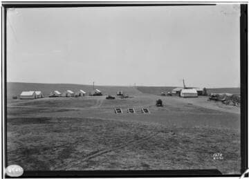 Kern River No. 3 - Tower Construction - General View of Raymaker's Camp #6;  KR3