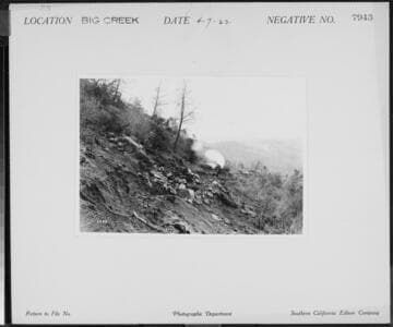 Big Creek Powerhouse #3 - Road construction