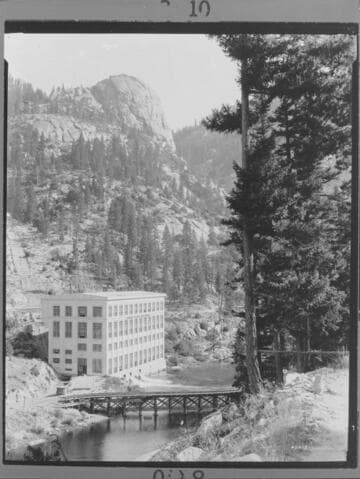 Big Creek Powerhouse #1 from road above Dam 4 beauty shot]