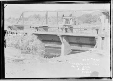 Borel : Fish screens at Settling Basin