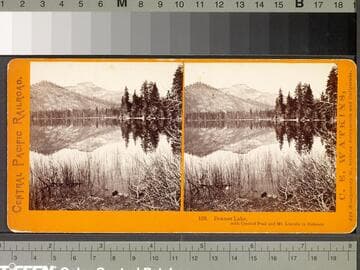 129. Donner Lake, with Crested Peak and Mt. Lincoln in distance