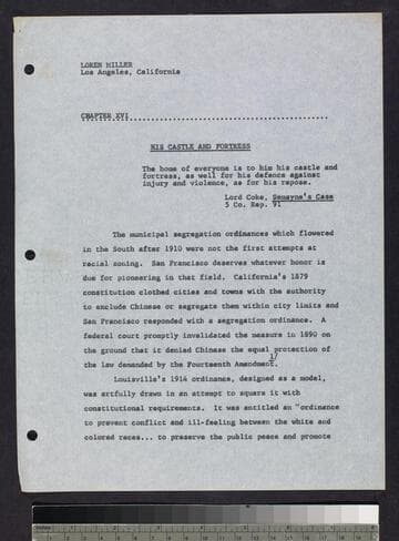 Typed copy of chapter 16 "His Castle and Fortress"