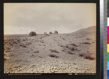 Ruins of an Ancient Indian Pueblo, near Zuni, New Mexico