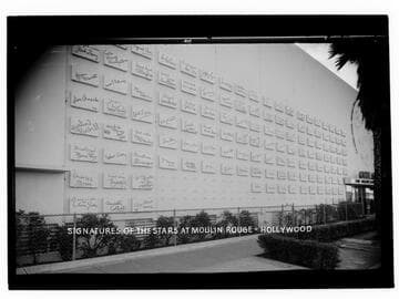 Signatures of the stars at Moulin Rouge, Hollywood
