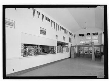 Interior view of Rose Bowl Hall of Fame, Pasadena, California
