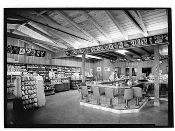 Interior of the Malibu Inn Cafe [?]