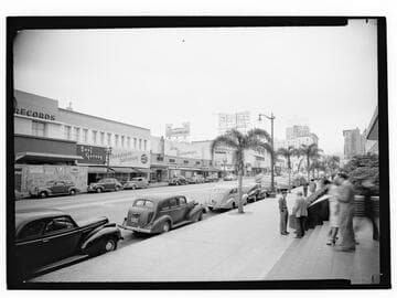 Looking North on Vine St. in Hollywood, California