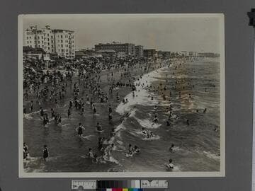 Ocean Park Bathing Strand looking towards 3/4 Venice