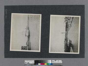 Ship Cafe at Abbot Kinney Pier and gondola dock on the Grand Canal, Venice, California