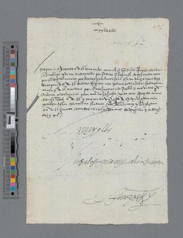 Gómez de Solis letter to Gonzalo Pizarro