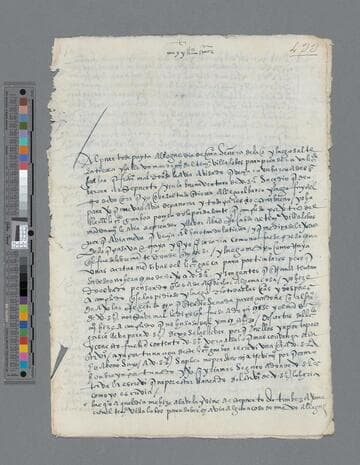 Gómez de Solis letter to Gonzalo Pizarro