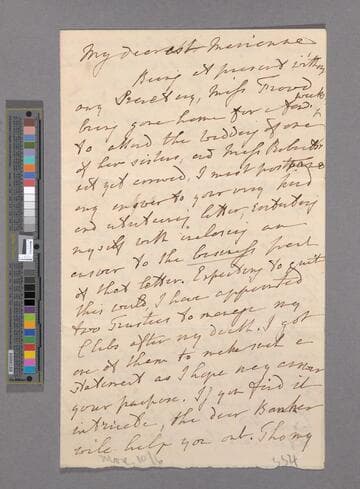 Hannah More. Letter to Marianne [Thornton]
