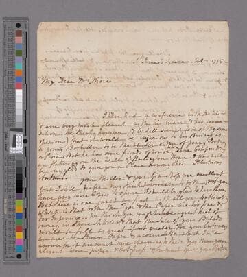 Beilby Porteus, Bishop of London. Letter to Hannah More