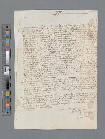 Gonzalo Pizarro letter to Francisco de Espinosa