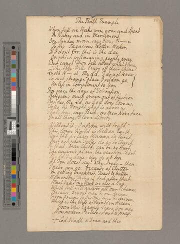 Unidentified author The Bath Experience: poem