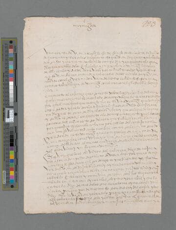 Hernando Pizarro letter to Gonzalo Pizarro