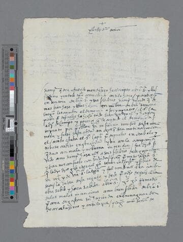 Alonso Pablos letter to Gonzalo Pizarro