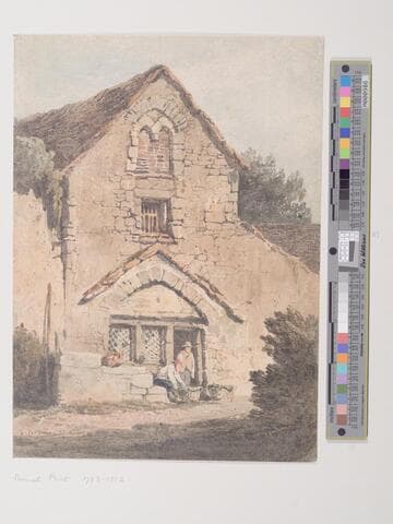 Figures Before a Cottage