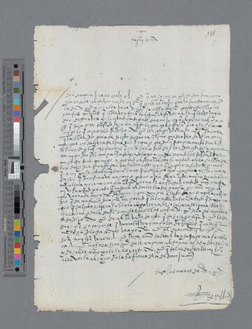 Diego Guillen letter to Pedro Guillén