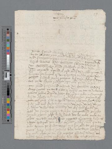 Alonso de Medina letter to Pedro de la Gasca, Bishop