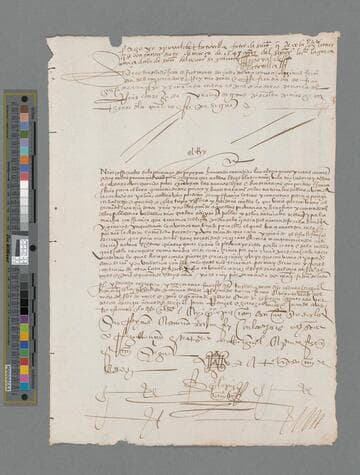 Carlos V, Emperor of Germany and King of Spain, copy of document to the Officials of Popayan