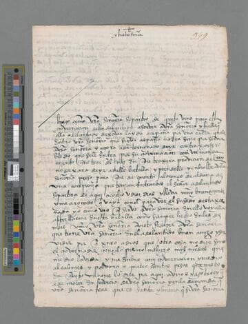 Francisco Carreño letter to Gonzalo Pizarro