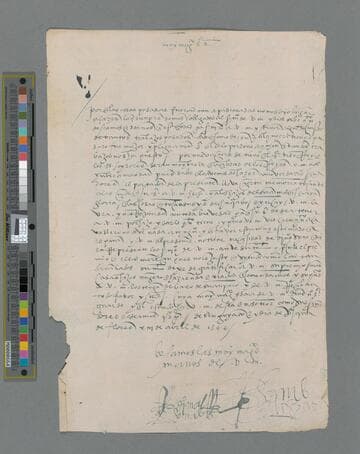 Diego Maldonado and Hernando Bachicao letter to Gonzalo Pizarro