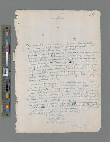 Rodrigo Niño letter to Gonzalo Pizarro