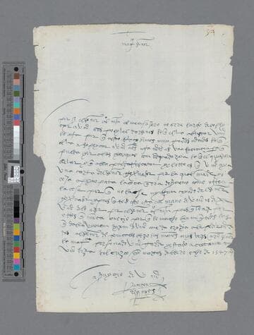 Antón Ramos letter to Gonzalo Pizarro