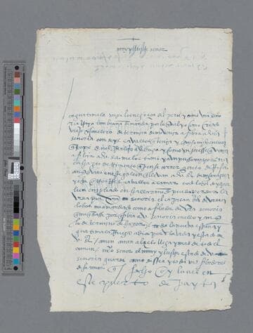 Lope Sanchez de Valdivieso letter to Gonzalo Pizarro