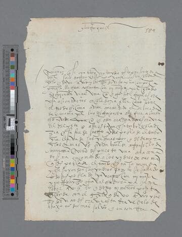Andrés Núñez Daza letter to Gonzalo Pizarro