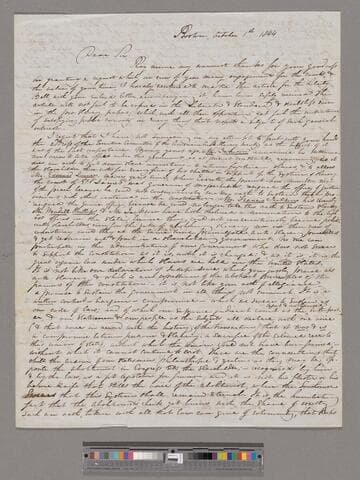 Chapman, Maria Weston. Letter to Thomas Clarkson