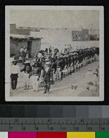 John P. Clum and company of Apache police at Tucson, Arizona, May, 1876