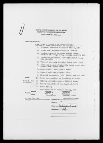 Historical Memoranda of the Southern Mission [microform] : approximately 1866-1904