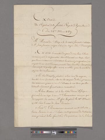 Extract du Registre de la Societe Royal d'Agriculture