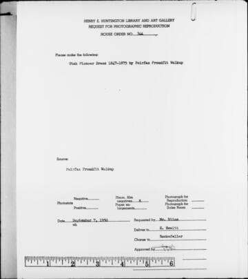 The general trends and characteristics of Utah pioneer dress from 1847 to 1875 [microform] : 1947