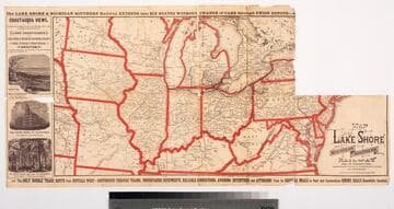 Map of the Lake Shore and Michigan Southern Railway and its connections : compiled from the latest sources and showing the true location of each road