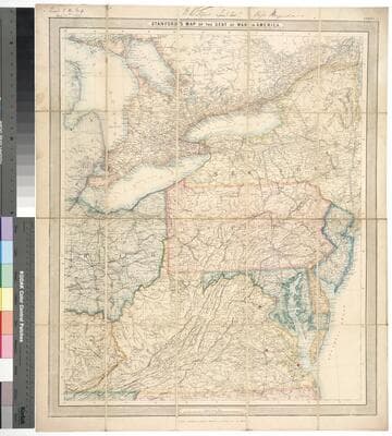 Stanford's map of the seat of the war in America
