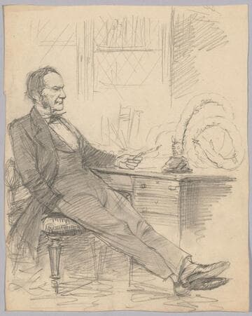 Man Seated at a Desk